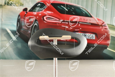 Cabrio, Sicherheitsgurt Abdeckung / Rosette, Schwarz, L