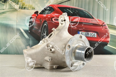 Front suspension steering knuckle / hub carrier, with rear axle steering, central lock R, KPL