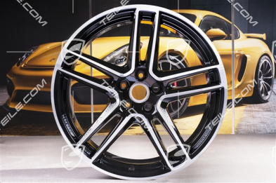 20-inch wheel rim "Macan Turbo", 9J x 20 ET26, BORBET, black high gloss