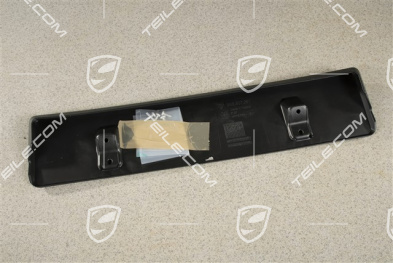 Front bumper number / Licence plate support, large, Black