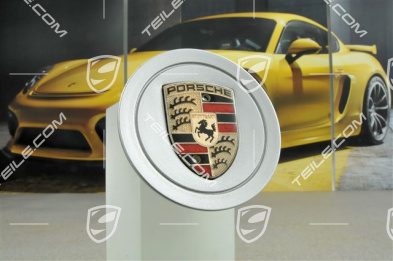 Raddeckel, farbiges Porschewappen