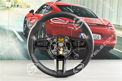 PDK, Multifunction steering wheel, Black Leather Sport Chrono Package Plus