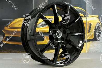 20-inch alloy wheel Macan SportDesign, 9J x 20 H2 ET 26 + 10J x 20 H2 ET19, black high gloss