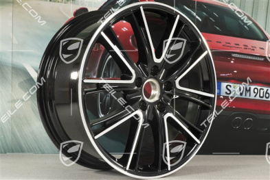 21" Felga Panamera Exclusive, 9,5J x 21 ET71, czarny Jet Black metalik