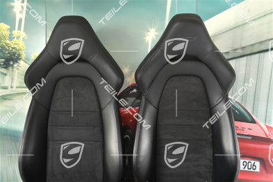 Sportsitze, el. einstellbar, GTS, Leder+Alcantara, schwarz, Satz (L+R)