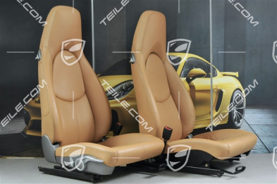 Sitze, manual einstellbar, Leder, Sandbeige, Satz (L+R)