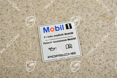 Klebeschild / Hinweiss, Empfohlenen Motoröl Klebeschild / Hinweiss, Empfohlenen Motoröl