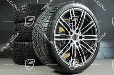 20" koła zimowe "Turbo", komplet, felgi 8,5J x 20 ET51 + 11J x 20 ET56 + opony zimowe Michelin Pilot Alpin PA4 245/35 R20 + 295/30 R20, z czujnikami ciśnienia