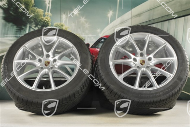 20" koła zimowe Cayenne COUPE Design, komplet, felgi 9J x 20 ET50 + 10,5J x 20 ET55 + opony zimowe Continental 275/45 R20 + 305/40 R20, z czujnikami ciśnienia