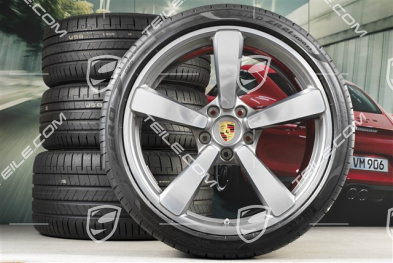 20+21-inch summer wheel set Exclusive Design, rims 8,5J x 20 ET50 + 11,5J x 21 ET67 + Goodyear summer tyres 245/35 R20 + 305/30 R21, with TPM