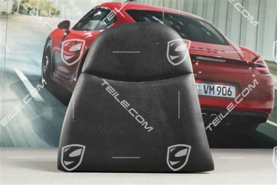 Back seat lower / cushion, Leatherette, Black, R