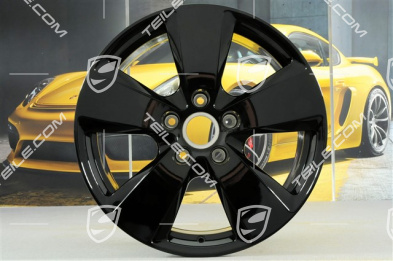 19-inch Cayenne wheel rim set, 8,5J x 19 ET47 + 9,5J x 19 ET54, black high gloss