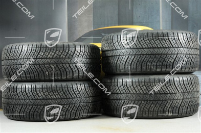 19" Koła zimowe, komplet "Panamera", felgi 9J x 19 ET64 + 10,5 J x 19 ET62 + NOWE opony zimowe Michelin Pilot Alpin 4 265/45 R19 + 295/40 R19, czarny wysoki połysk