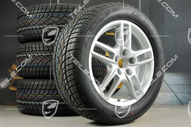 19" Cayenne Turbo Winterräder Satz, Felgen 8,5 J x 19 ET 59 + NEUE Dunlop Winterreifen 265/50 R 19 110V XL M+S, ohne RDK