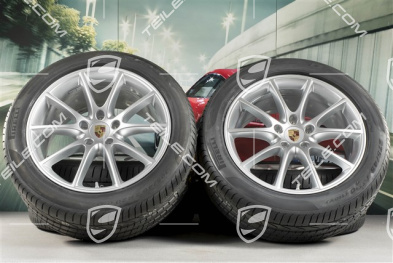 20" koła letnie Cayenne Design, komplet, felgi 9J x 20 ET50 + 10,5J x 20 ET64 + opony letnie Pirelli 275/45 R20 + 305/40 R20, z czujnikami ciśnienia