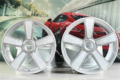 20+21" Felgensatz Sport Classic "911 Turbo 50 Jahre", 9,5J x 20 ET44 + 12J x 21 ET70, in Weiß