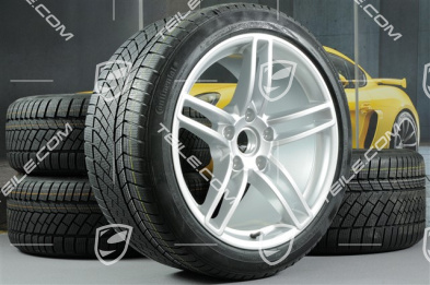 19" Komplet kół zimowych Carrera, felgi 8,5J x 19 ET54 + 11J x 19 ET48 + opony zimowe Continental 235/40 R19 + 295/35 R19, bez czujników ciśnienia