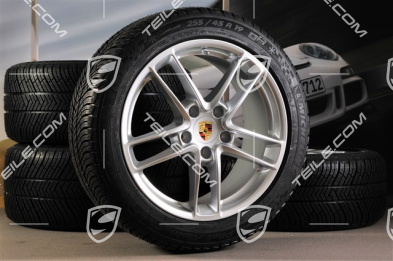 19-inch TURBO II winter wheel set, wheels 9J x 19 ET 60 + 10J x 19 ET61 + tyres Michelin Pilot Alpin 4, 255/45 R19+285/40 R19, with TPM