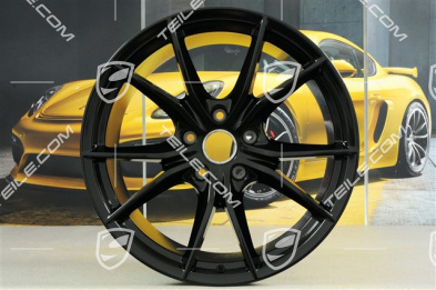 20-inch wheel rim set Carrera S IV, rims 8,5 J x 20 ET49 + 11,5 J x 20 ET56, in black