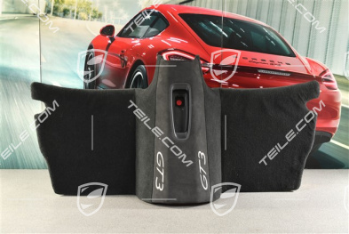 GT3RS Clubsport, Sitzmulde Abdeckung, hinten, Schwarz / Silber