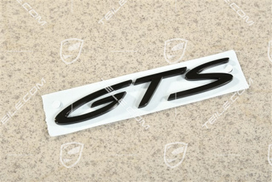 Schriftzug "GTS", Schwarz Hochglanz
