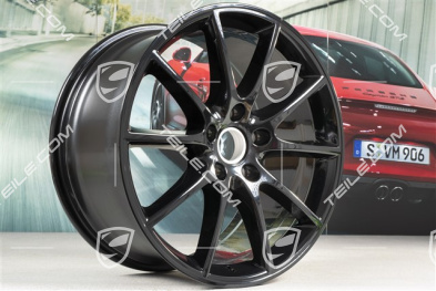 20" felga Cayenne Design, 10,5J x 20 ET64, czarny wysoki połysk