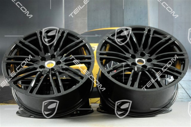 21" komplet felg Turbo III, 9J x 21 ET26 + 10J x 21 ET19, czarny wysoki połysk