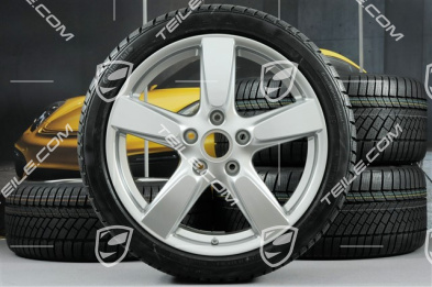 19" Winterräder Satz "Cayman S", Felgen 8J x 19 ET57 + 9,5J x 19 ET45 + Continental WinterContact TS 830P Winterreifen 235/40 R19 + 265/40 R19, mit RDK-Sensoren
