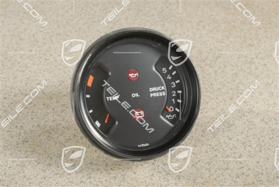 Instrument cluster - oil temperature and pressure gauge
