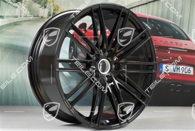 22" Felgensatz Turbo IV, 10J x 22 ET48 + 11,5J x 22 ET61, schwarz hochglanz, Standard SUV