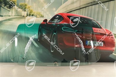 Windscreen / Windshield, heat-insulating with tinted top and Antenna
