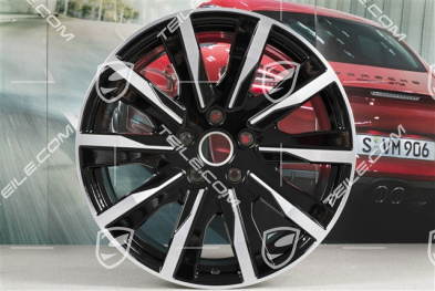 20" Felge Taycan Tequipment Design, 11J x 20 ET60, schwarz hochglanz