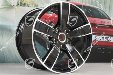 20" Felge Carrera Sport, 11,5J x 20 ET76, Tiefschwarz-Metallic