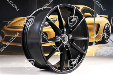 20" Felge Carrera S, 8,5J x 20 ET53 in Schwarz Seidenmatt