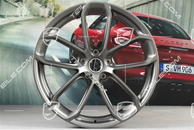 22" Felgensatz GT, 10J x 22 ET48 + 11,5J x 22 ET52, Platinum-Seidenmatt