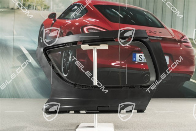 GT2RS, Bracket / Frame Support, Rear Bumper, Black matte, L