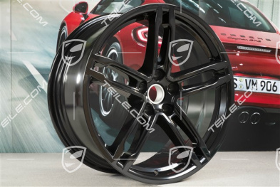 19" Felge, Turbo/Sport Design, 9J x 19 ET21, schwarz hochglanz