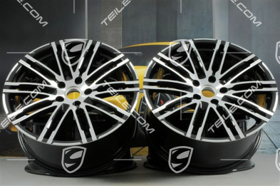 21" Felgensatz Turbo III, Facelift, 10J x 21 ET50, schwarz hochglanz