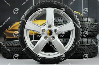19" Winterräder Satz "Cayman S", Felgen 8J x 19 ET57 + 9,5J x 19 ET45 + NEUE Continental WinterContact TS 830P Winterreifen 235/40 R19 + 265/40 R19, ohne RDK-Sensoren