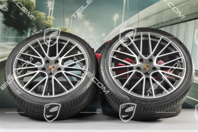 22" Cayenne Coupé RS Spyder Sommerräder Satz, Felgen 10J x 22 ET48 + 11,5J x 22 ET52 + Pirelli P Zero Sommerreifen 285/35 R22 + 315/30 R22, mit RDK-Sensoren