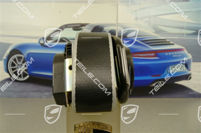 Seat belt, black/rhodium silver, L=R