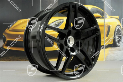 18" Felgensatz Macan S, 8J x 18 ET21 + 9J x 18 ET21, schwarz hochglanz