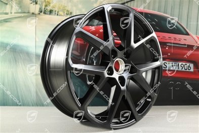 21-inch wheel rim Panamera Sport Design, 9,5J x 21 ET71, black satin matt