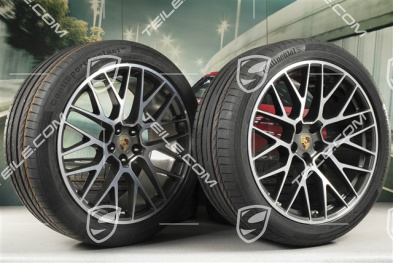 21" koła letnie, komplet, RS Spyder Design, felgi 9,5J x 21 ET27 + 10J x 21 ET19 + NOWE opony letnie Continental 265/40 R21 + 295/35 R21, z czujnikami ciśnienia