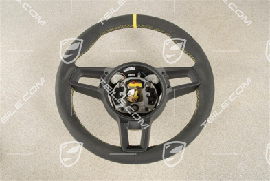 Sports Steering wheel GT, Alcantara, black/speed yellow, 12 o'clock marking Speed yellow