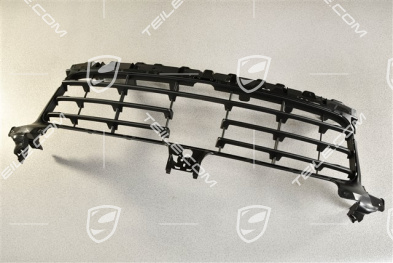 Front bumper Grille centre / middle with ACC, Black matte
