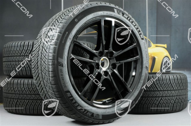20-inch Cayenne COUPE Sport winter wheel set, rims 9J x 20 ET50 + 10,5J x 20 ET55 + NEW Michelin winter tyres 275/45 R20 + 305/40 R20, with TPMS, black high gloss