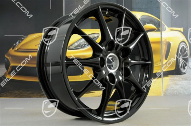 17-inch Carrera II wheel set mod. 2002, 7J x 17 ET50 + 9J x 17 ET55, black high gloss