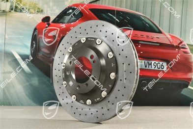 PCCB ceramic brake disc, slightly damaged, L