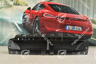 Turbo, Heckstoßtange Luftführung / Luftauslassrahmen, mitte, Schwarzmatt